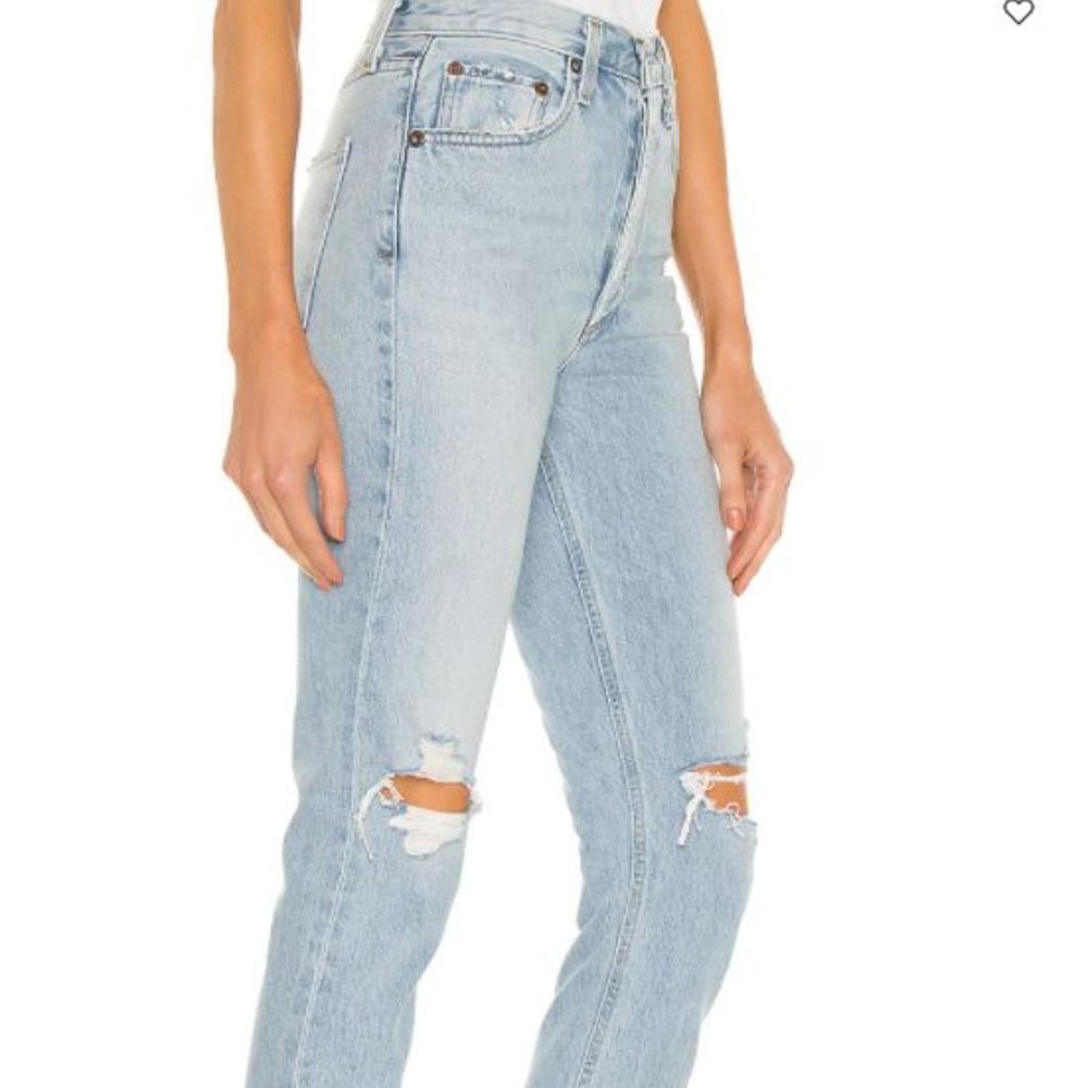Agolde Light Blue Straight Leg Jeans